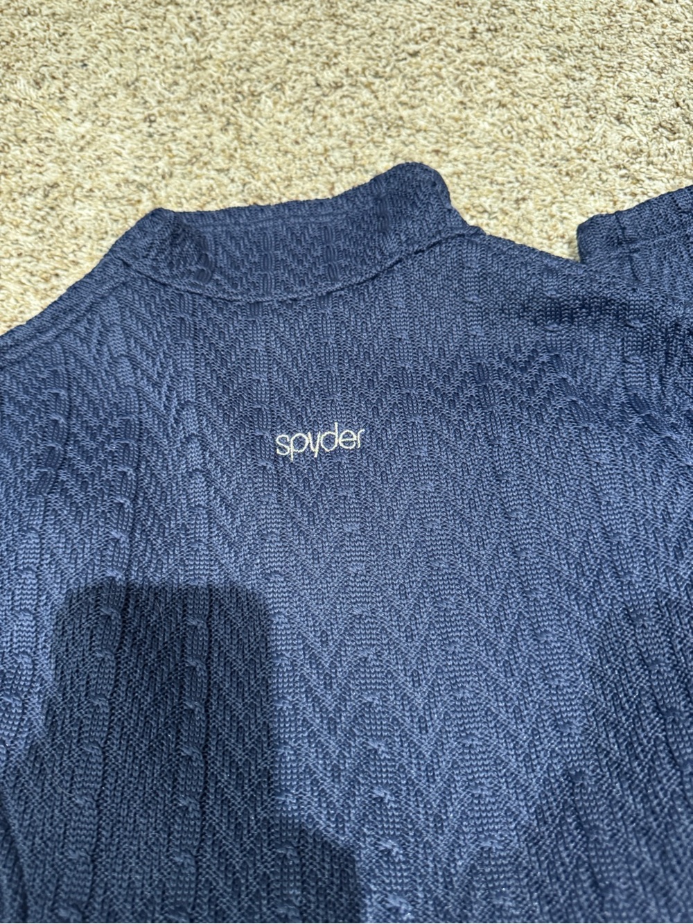 Spyder Navy Full-Zip Knit Jacket - Picture 4 of 4